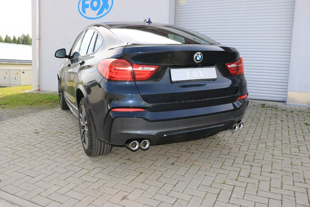 BMW X4 F26  Endschalldämpfer quer Ausgang rechts/links - 2x90 Typ 17 rechts/links
