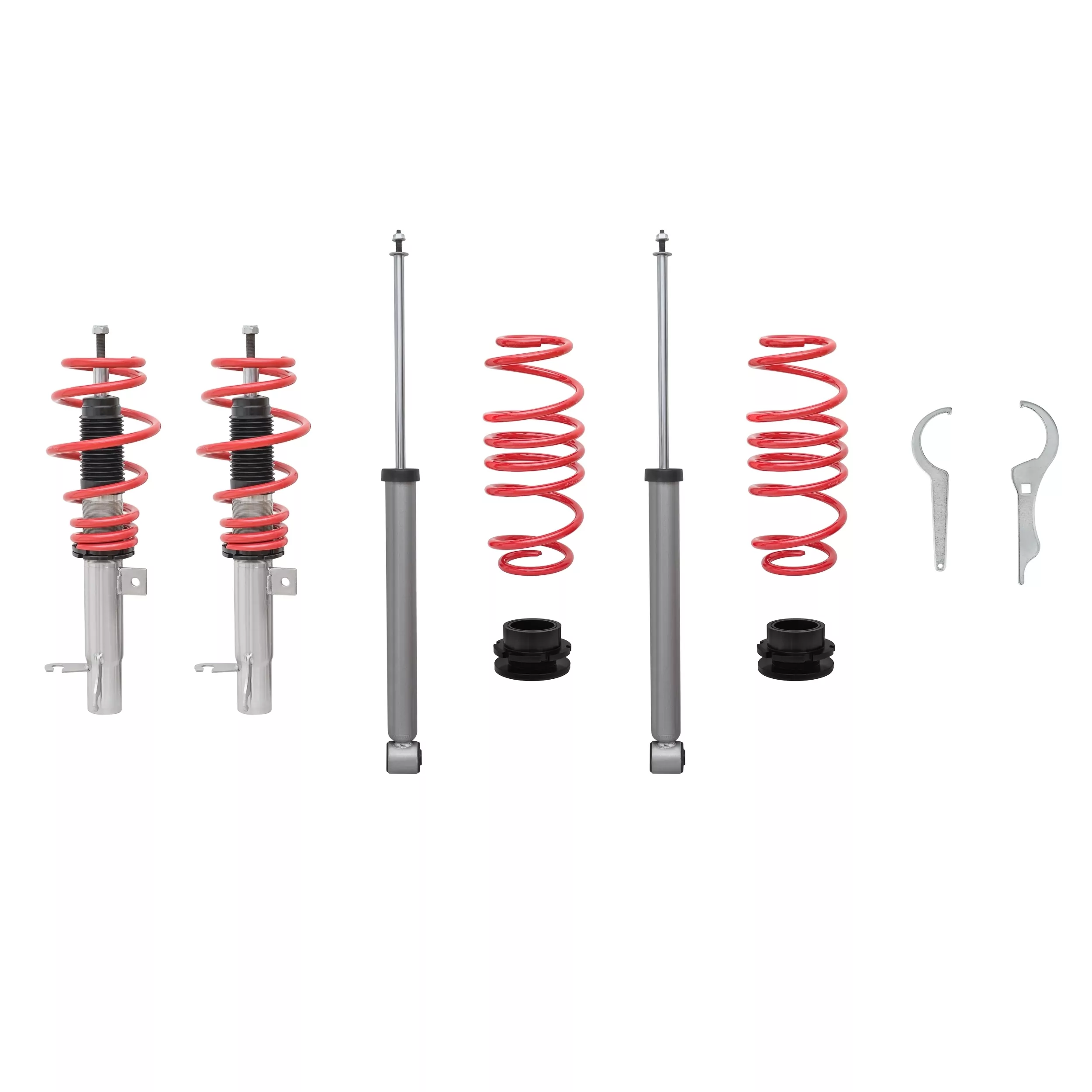 Redline Gewindefahrwerk passend für Fiesta JH und JD 1.25, 1.3, 1.4, 1.6, 1.4TDCi, 1.6TDCi, Baujahr 11.2001 - 2008 und Ford Fiesta ST 2.0 Baujahr 11.2004 - 2008