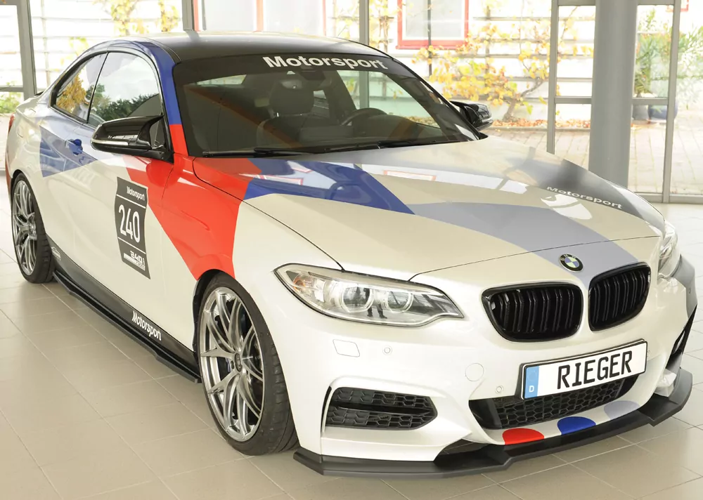 Rieger Spoilerschwert matt schwarz für BMW 2er F23  (1C) Cabrio 07.17- (ab Facelift) LCI