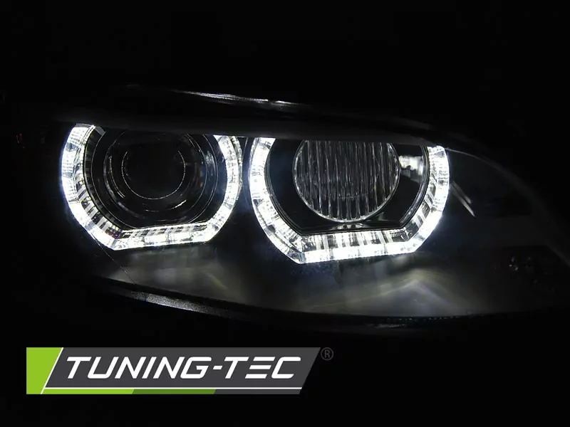 XENON HEADLIGHTS ANGEL EYES LED BLACK fits BMW E92/E93 06-10