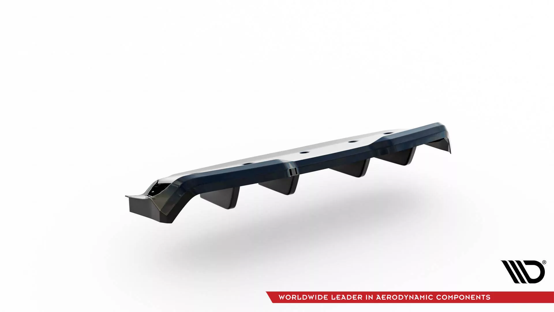 Hinten Splitter (mit Einem Vertikalem Balken) Nissan GTR R35 Facelift Schwarz Hochglanz
