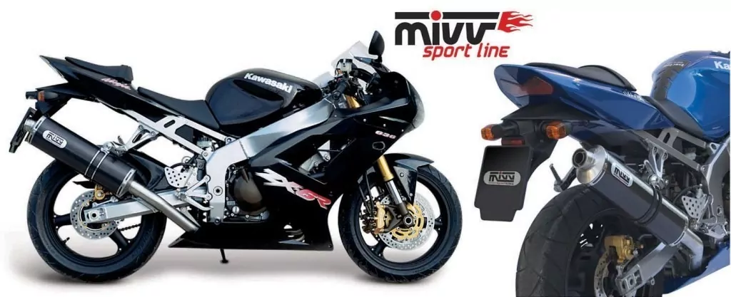MIVV Oval Edelstahl Kawasaki ZX-6 RR ´03/04 - ZX-6R 636 ´03/04