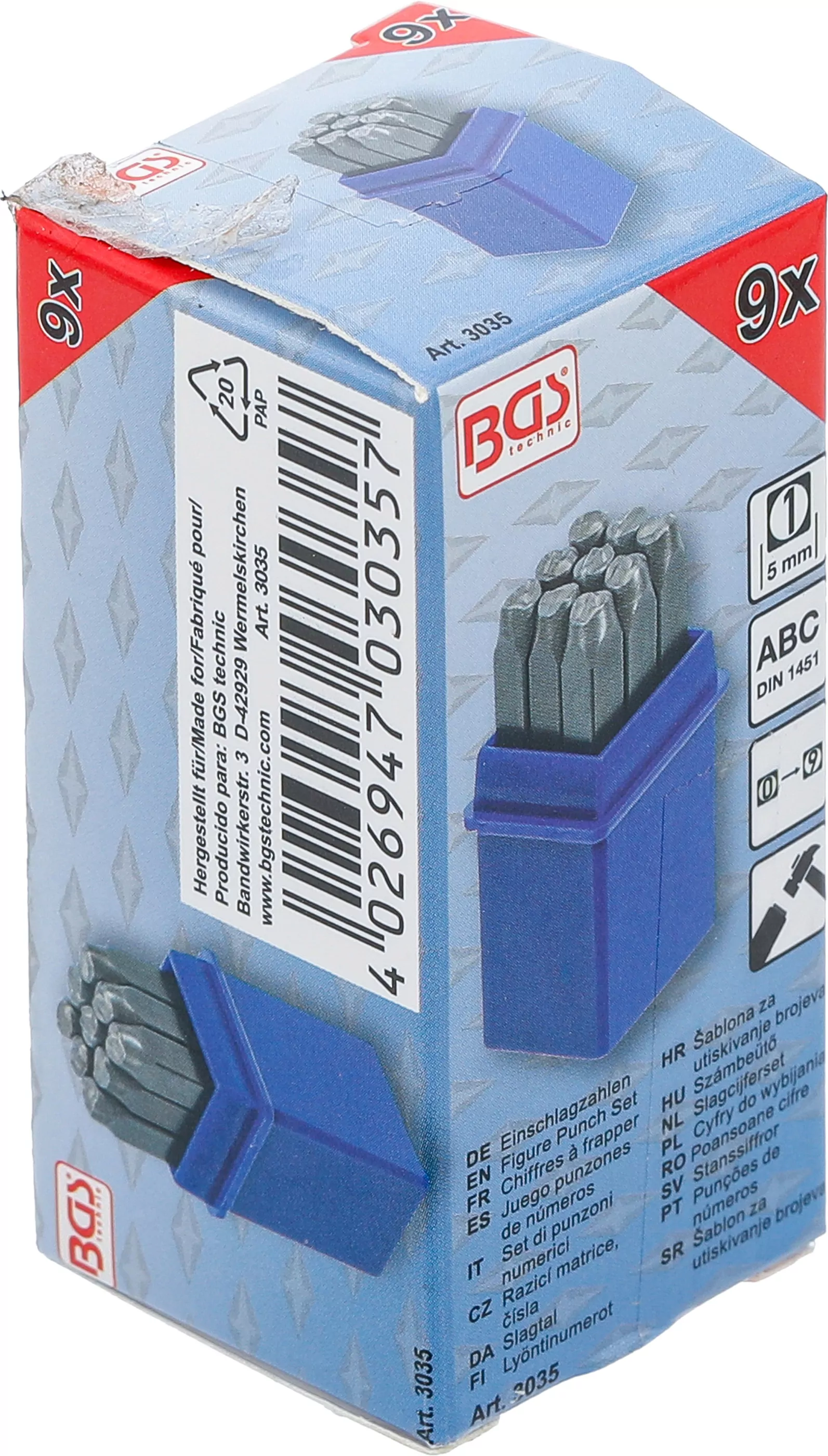 Einschlagzahlen | 5 mm