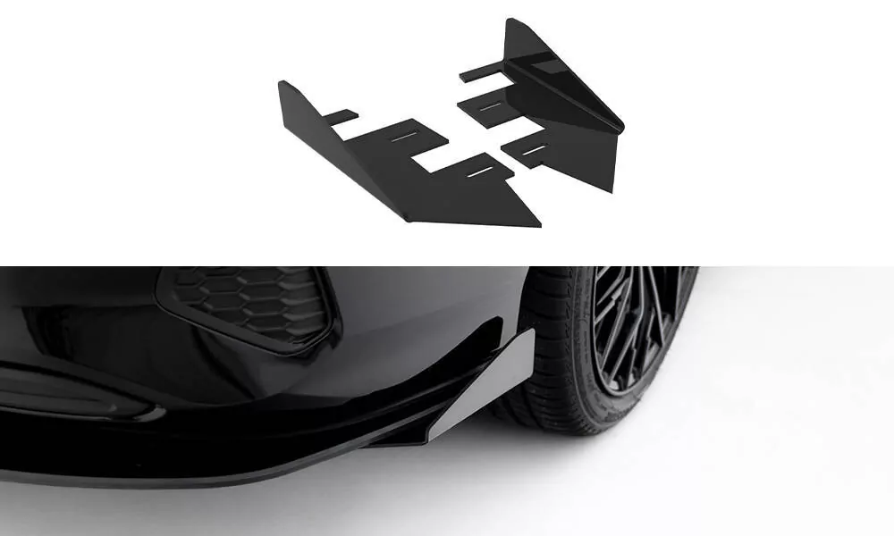 Hintere Seiten Flaps Für Audi A3 Limousine 8Y Schwarz Hochglanz
