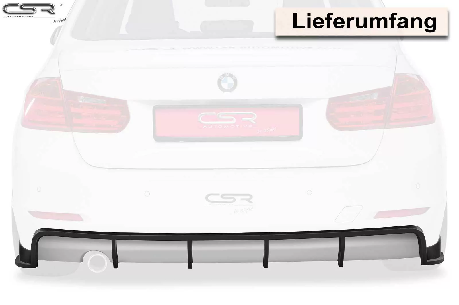 Heckansatz für BMW 3er F30 / F31 Limousine / Touring HA162