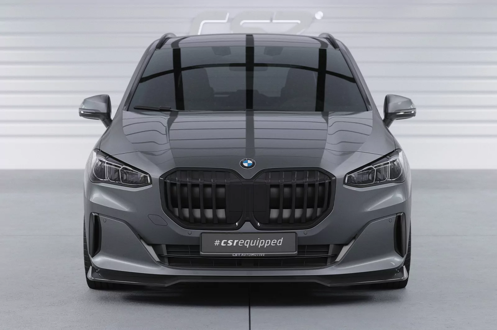 Cup-Spoilerlippe mit ABE für BMW 2er (U06) Active Tourer CSL690 Schwarz Strukturiert