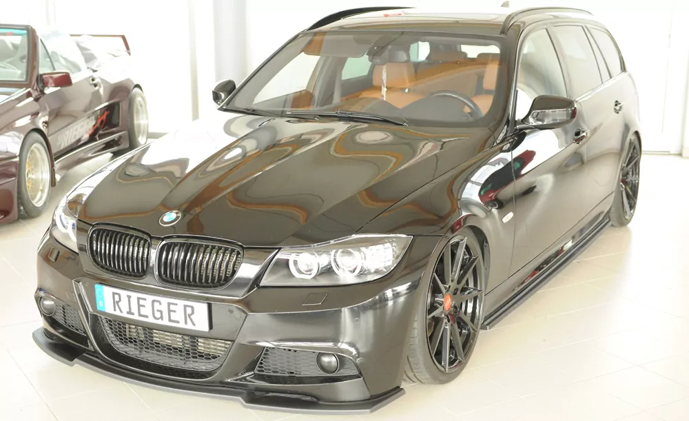 Rieger Spoilerschwert matt schwarz für BMW 3er E91 Touring 09.08- (ab Facelift) LCI