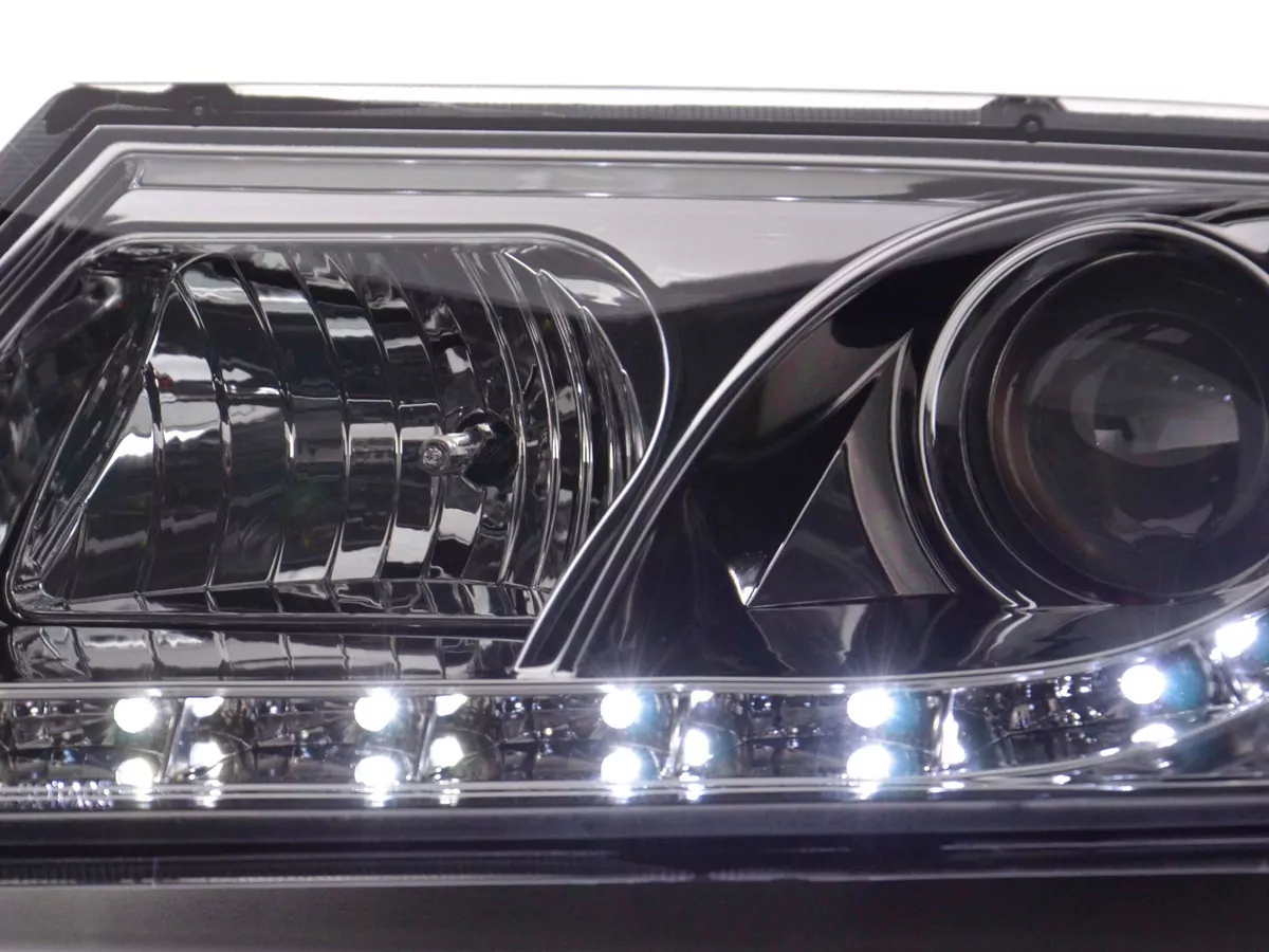 Scheinwerfer Set Daylight LED TFL-Optik Skoda Octavia Typ 1Z Bj. 04-08 chrom