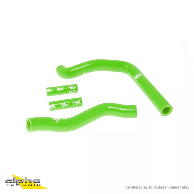 SAMCO SPORT Siliconschlauch Kit grün für Kawasaki KX250 Modelljahr 2005-2008
