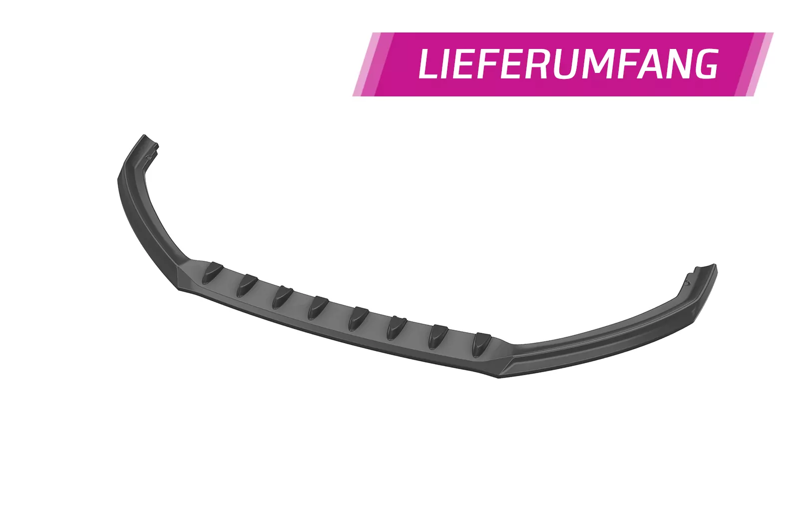 Cup-Spoilerlippe mit ABE für Ford Focus MK4 Turnier CSL606 Schwarz Strukturiert