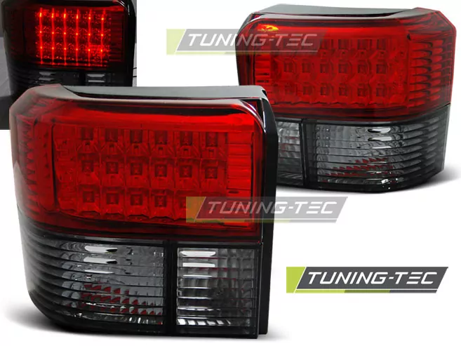 Led Tail Lights Red Smoke Fits Vw T4 90-03.03