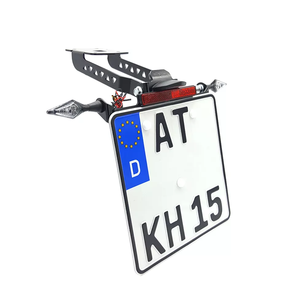 alpha Technik Kennzeichenhalter für Kawasaki Z650 und Ninja 650 ab Modelljahr 2017-