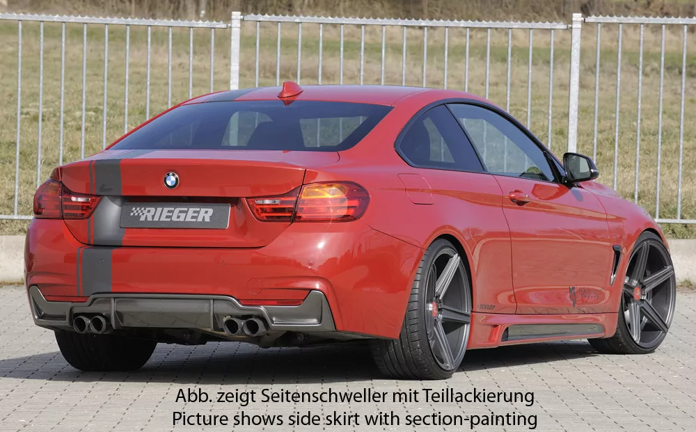Rieger Seitenschweller links    carbon look für BMW 4er F32  (3C) Coupé (3-tür.) 11.12-06.15 (bis Facelift)