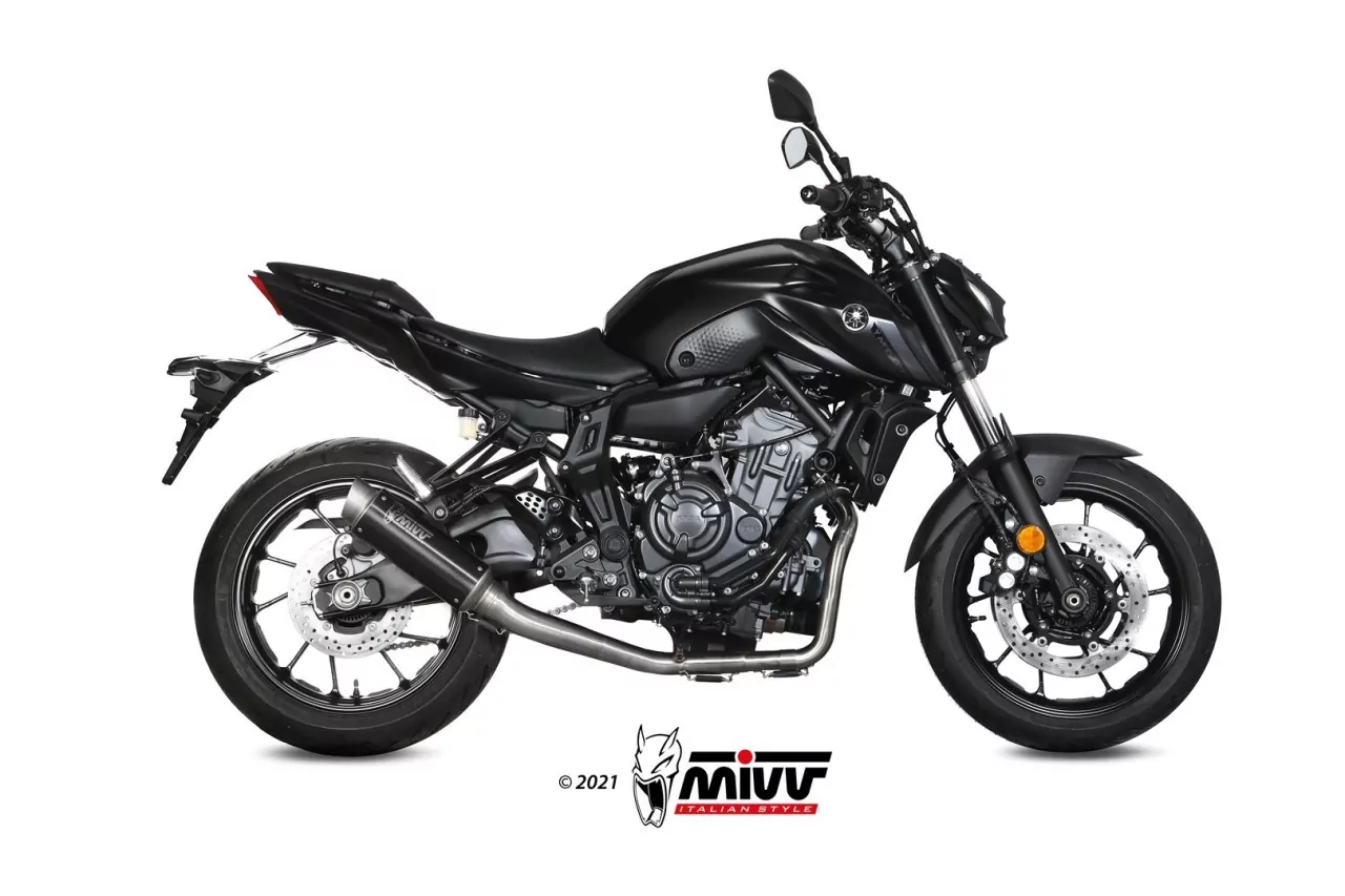 MIVV GPPro Edelstahl Schwarz Yamaha MT-07-FZ-07 21-24