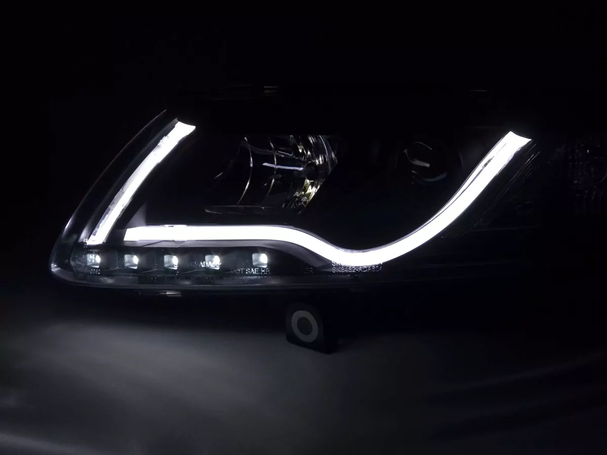 Scheinwerfer Set Daylight LED Tagfahrlicht Audi A6 Typ 4F  04-08 schwarz
