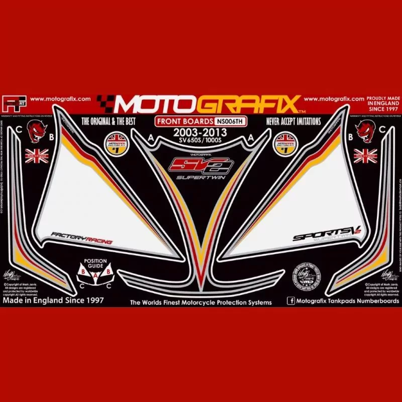 Motografix Steinschlagschutz vorn Suzuki SV 650 / 1000 NS006TH 2003-2013