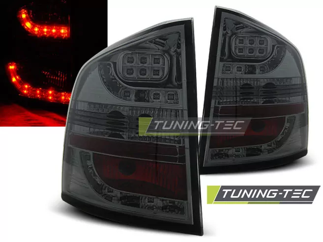 Led Tail Lights Smoke Fits Skoda Octavia Ii Kombi 04-12