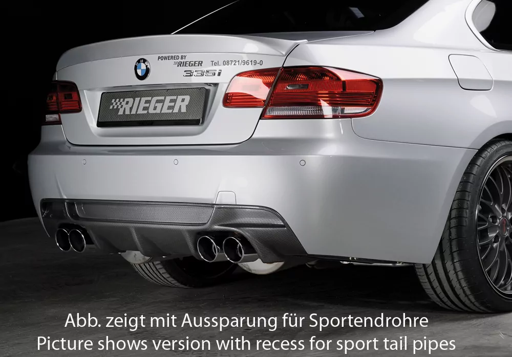 Rieger Heckeinsatz für BMW 3er E92 | Coupé 09.06-02.10 (bis Facelift) Nur für 335i / 335d