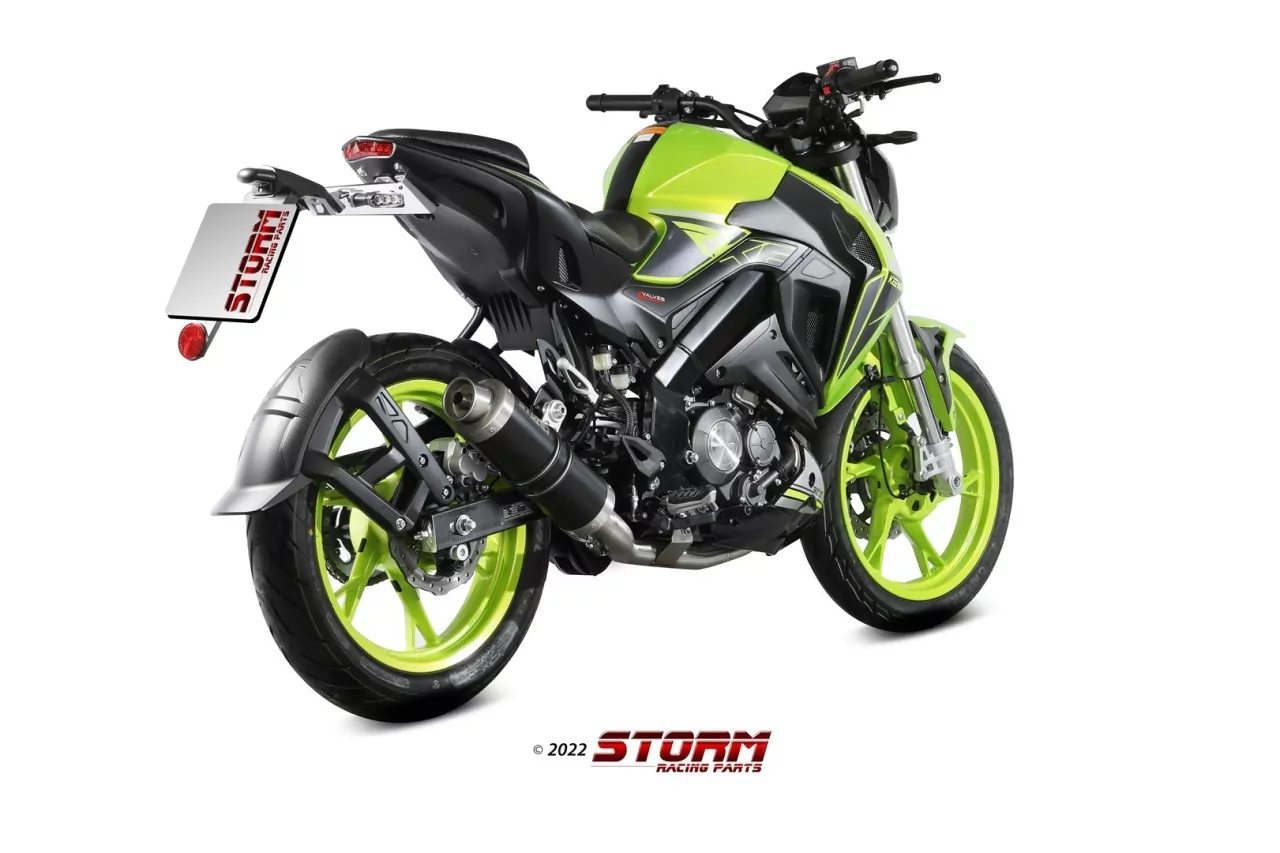 Storm By MIVV GP Edelstahl Schwarz KEEWAY RKF 125 2021 > 2022