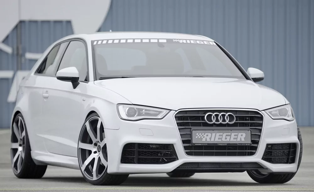 Rieger Seitenschweller für Audi A3 (8V) - 3-tür. (Schrägheck 8V1) 09.16- (ab Facelift) carbon optik