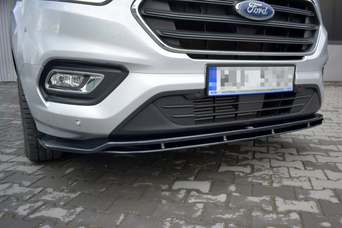 Front Ansatz Passend Für Passend Für FORD TRANSIT CUSTOM MK.1 FL 2018 Schwarz Hochglanz Schwarz Hochglanz