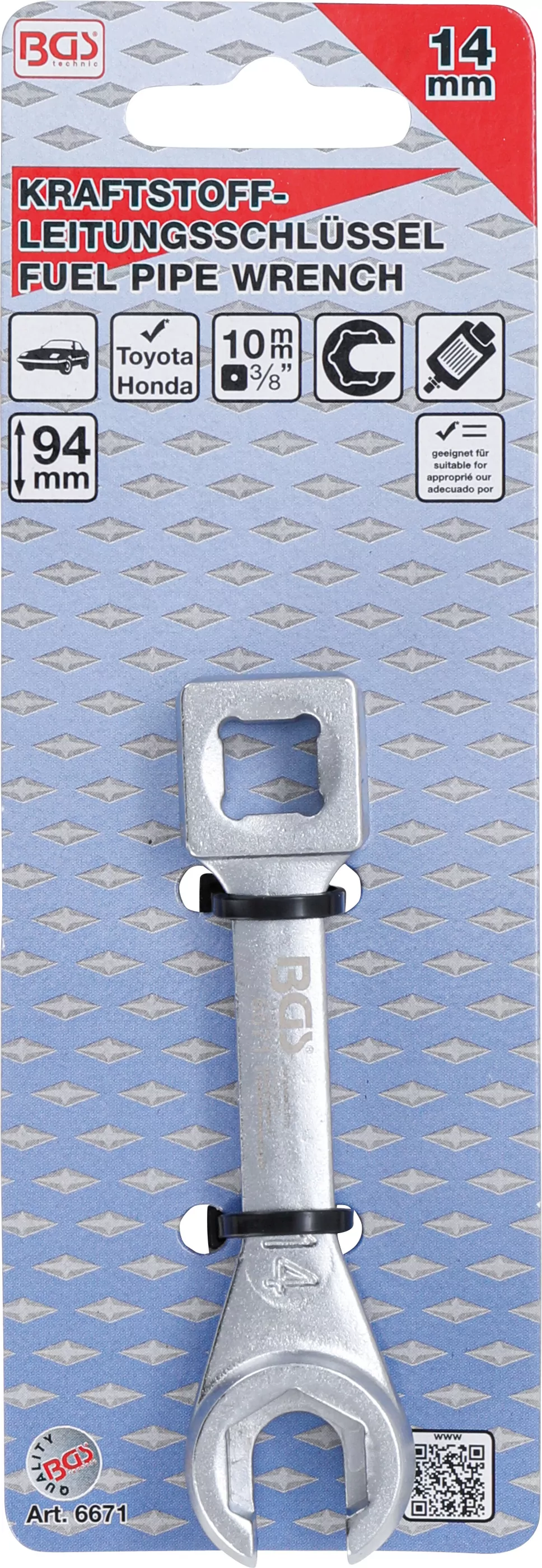 Kraftstoff-Leitungsschlüssel | für Toyota & Honda | 14 mm