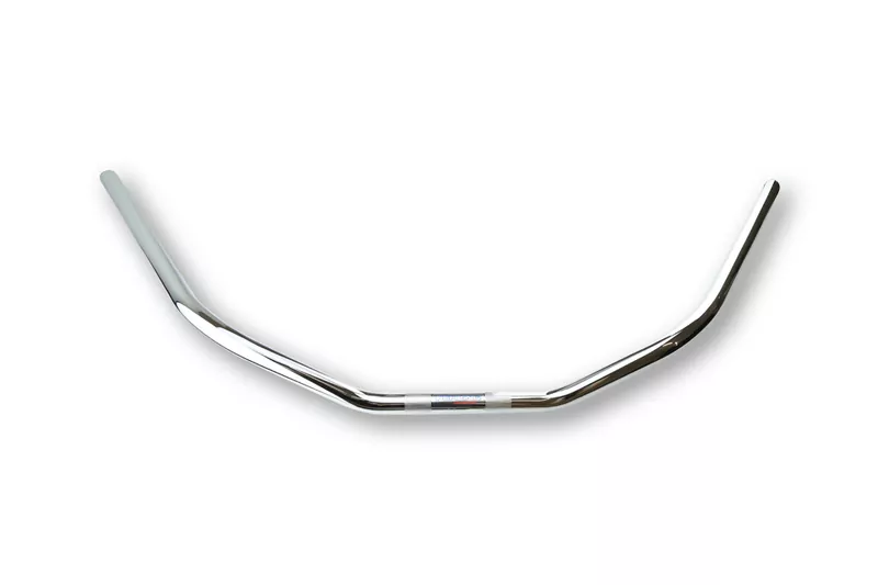 FEHLING Handlebar Flat, Wide, Very Strong Cranked, 1 Inch, 105 Cm, Chrome, With Notch, HD 82-