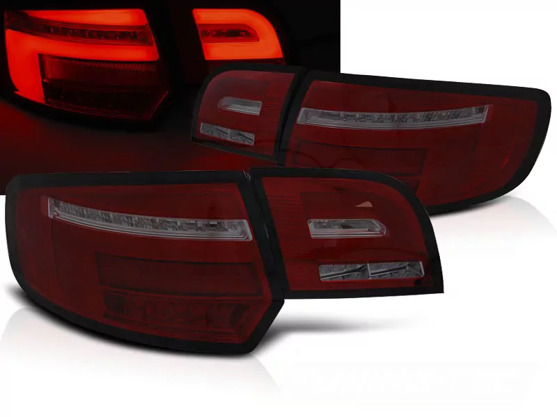 Led Bar Tail Lights Red Smoke Seq Fits Audi A3 8p 5d 08-12