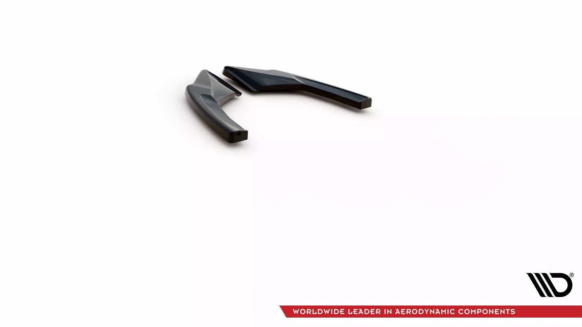 Heck Ansatz Flaps Diffusor V.1 Für Volkswagen Golf GTI / GTE Mk8 Schwarz Hochglanz