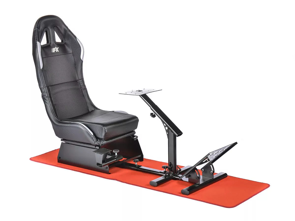 FK Schutzmatte Teppich rot für Rennsimulator Gamesitze