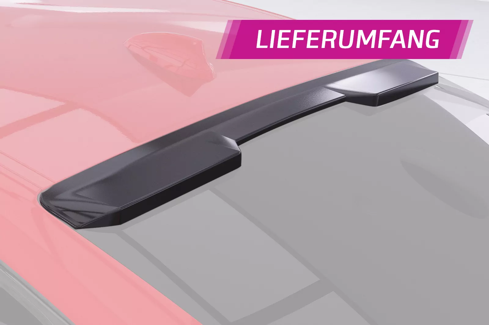 Heckscheibenblende für BMW 2er F44 Gran Coupe HSB096 Schwarz Strukturiert