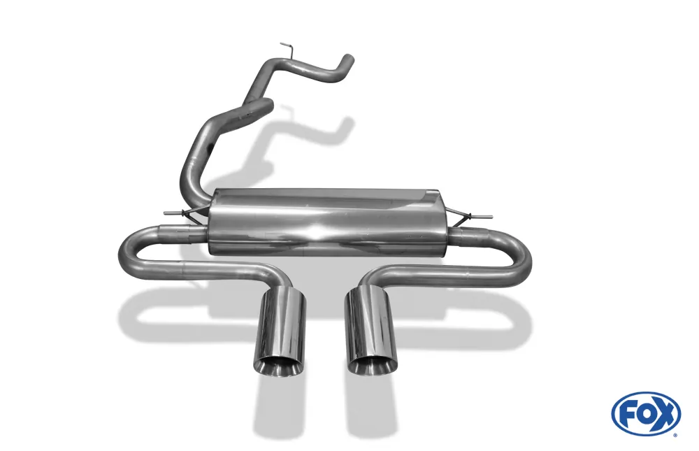 Ford Focus III ST Turnier Diesel  Endschalldämpfer quer Ausgang mittig - 2x100 Typ 25 mittig