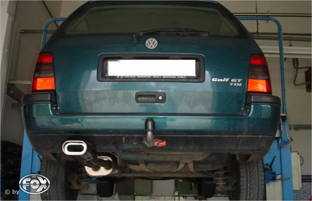 VW Golf III Variant  Endschalldämpfer - 135x80 Typ 53