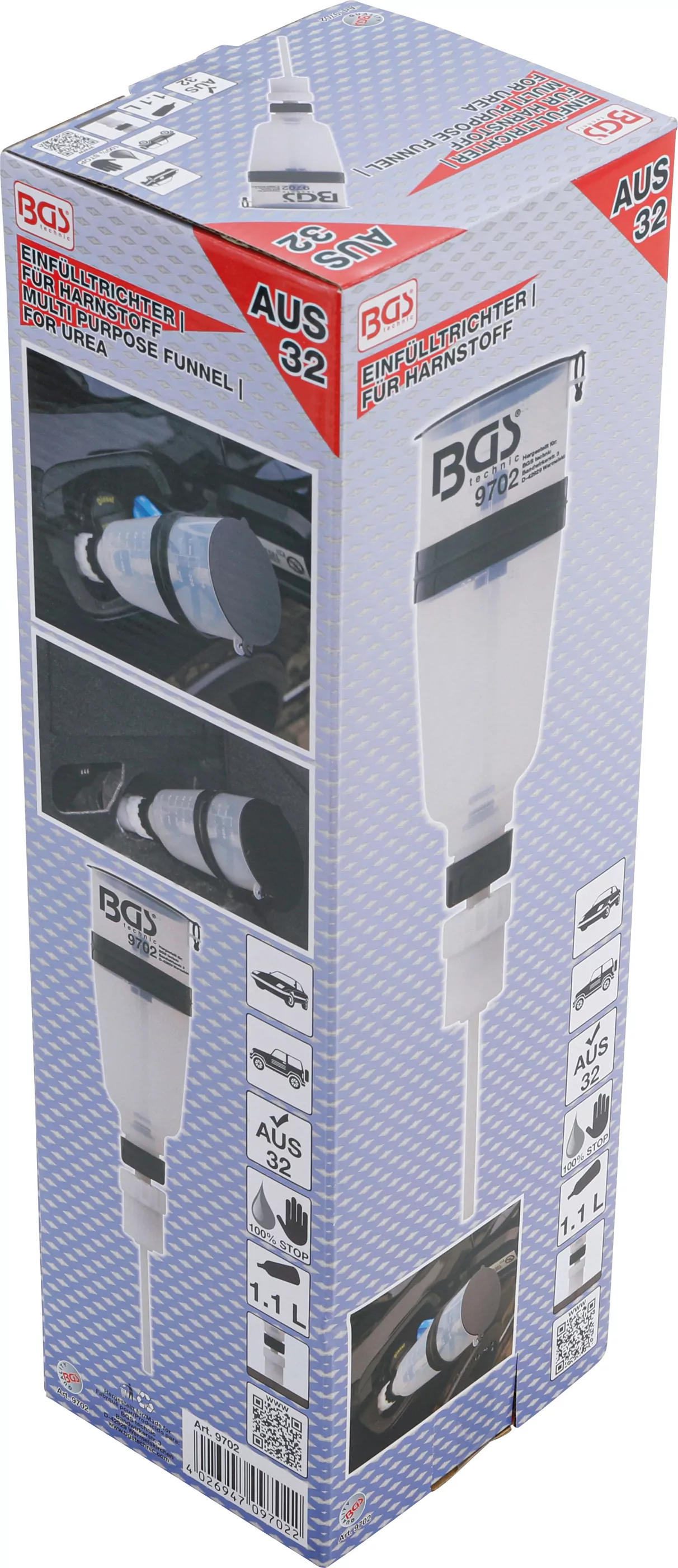 Einfülltrichter | für Harnstoff (AUS 32) | gerade