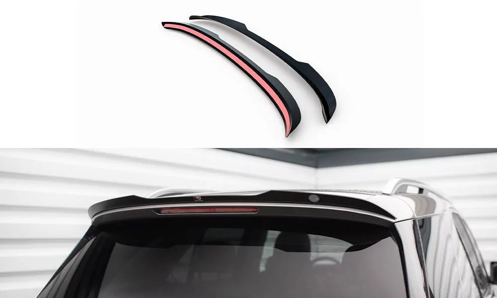 Spoiler CAP Für Mercedes-Benz GLE SUV AMG-Line / AMG W167 / W167 Facelift Schwarz Hochglanz