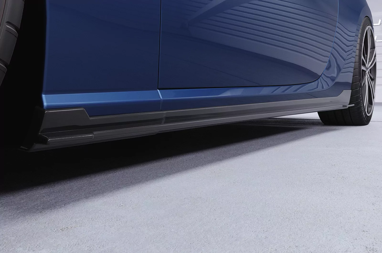 Seitenschweller mit ABE für Toyota GT86 (ZN6) SS482 Schwarz Strukturiert