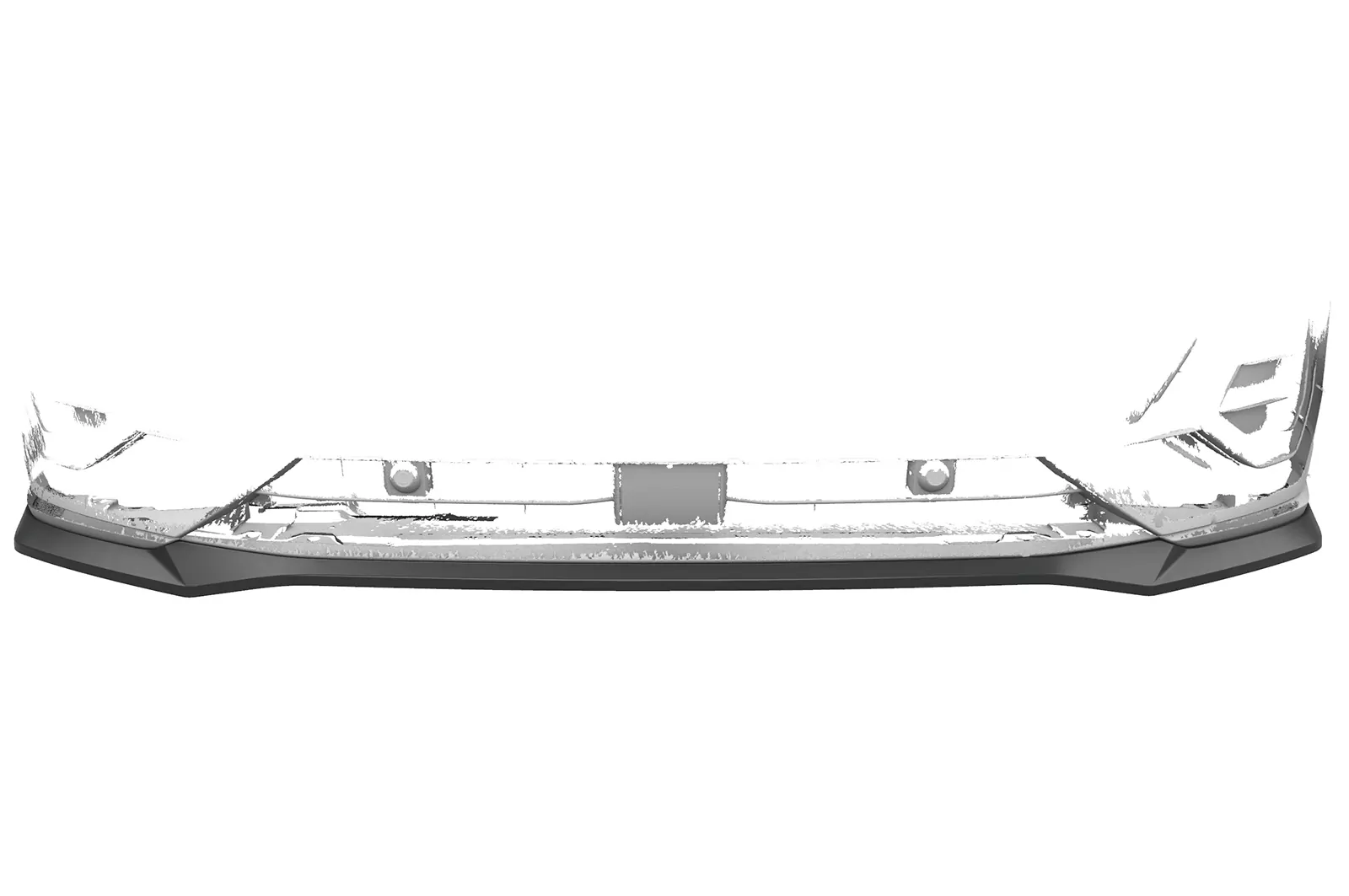 Cup-Spoilerlippe mit ABE für Audi Q3 (F3) S-Line CSL665 Schwarz Strukturiert