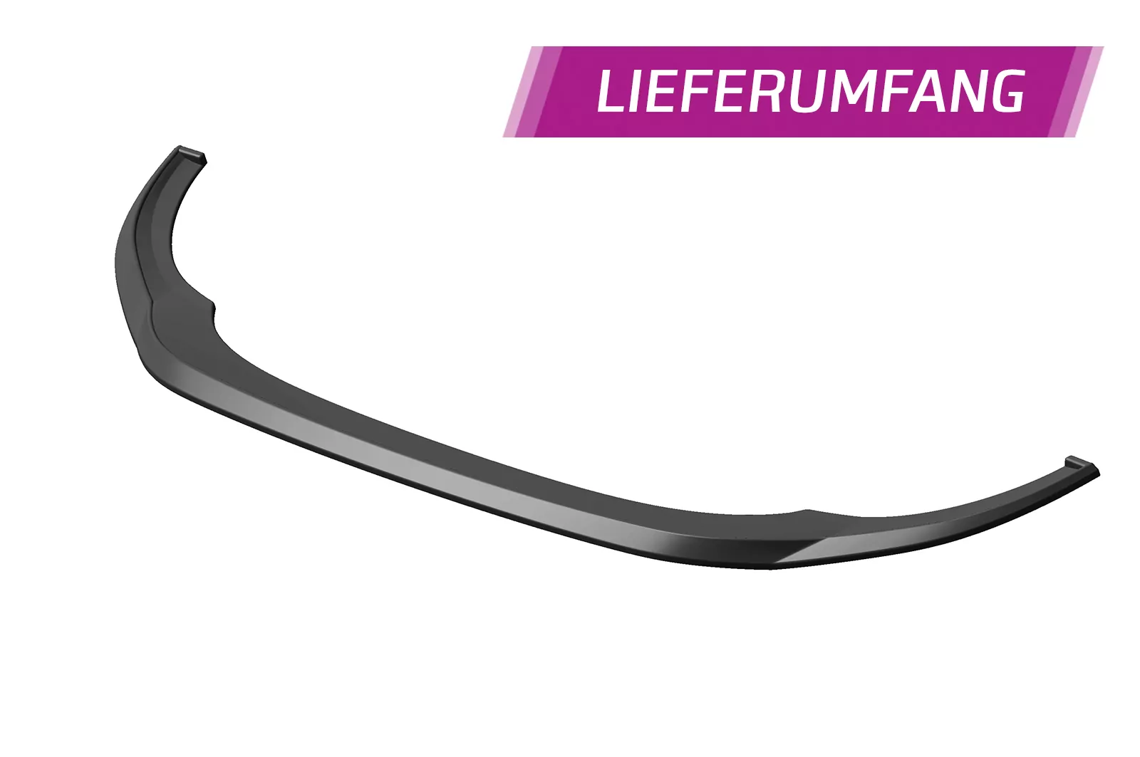 Cup-Spoilerlippe mit ABE für VW Golf 8 (Typ CD) CSL428 Strukturiert (schwarz matt)