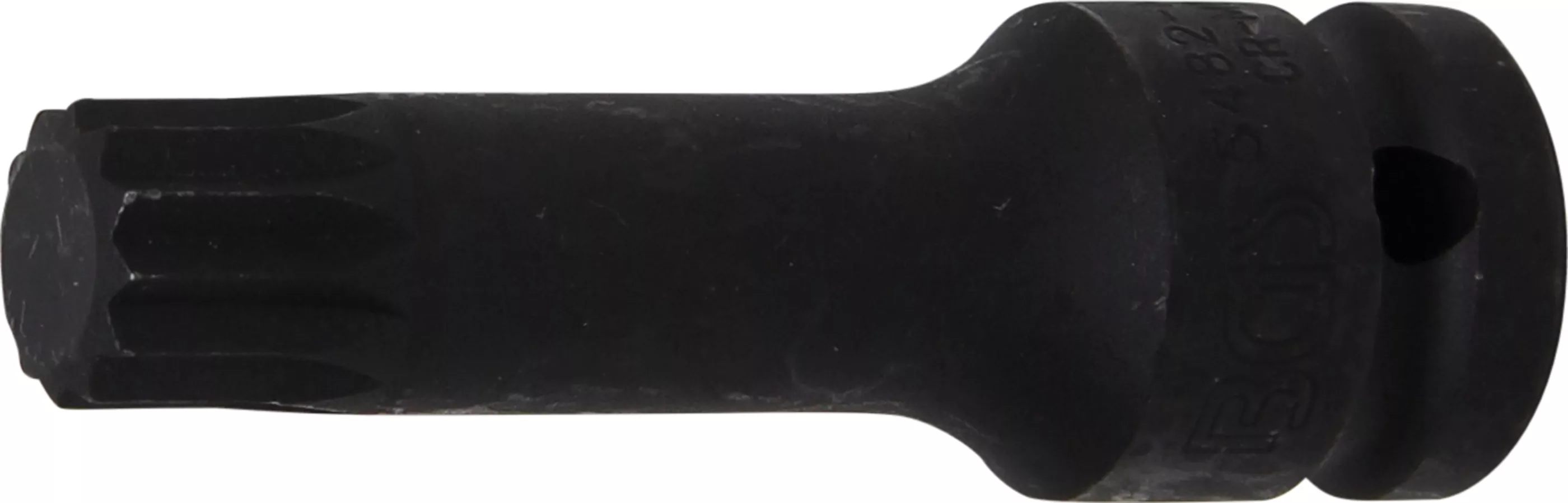 Kraft-Bit-Einsatz | Länge 75 mm | Antrieb Innenvierkant 12,5 mm (1/2") | Innenvielzahn (für XZN) M16