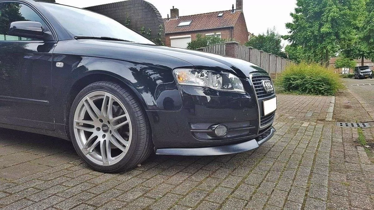 Front Ansatz Passend Für Passend Für AUDI A4 B7 Ver.1 Schwarz Hochglanz Schwarz Hochglanz