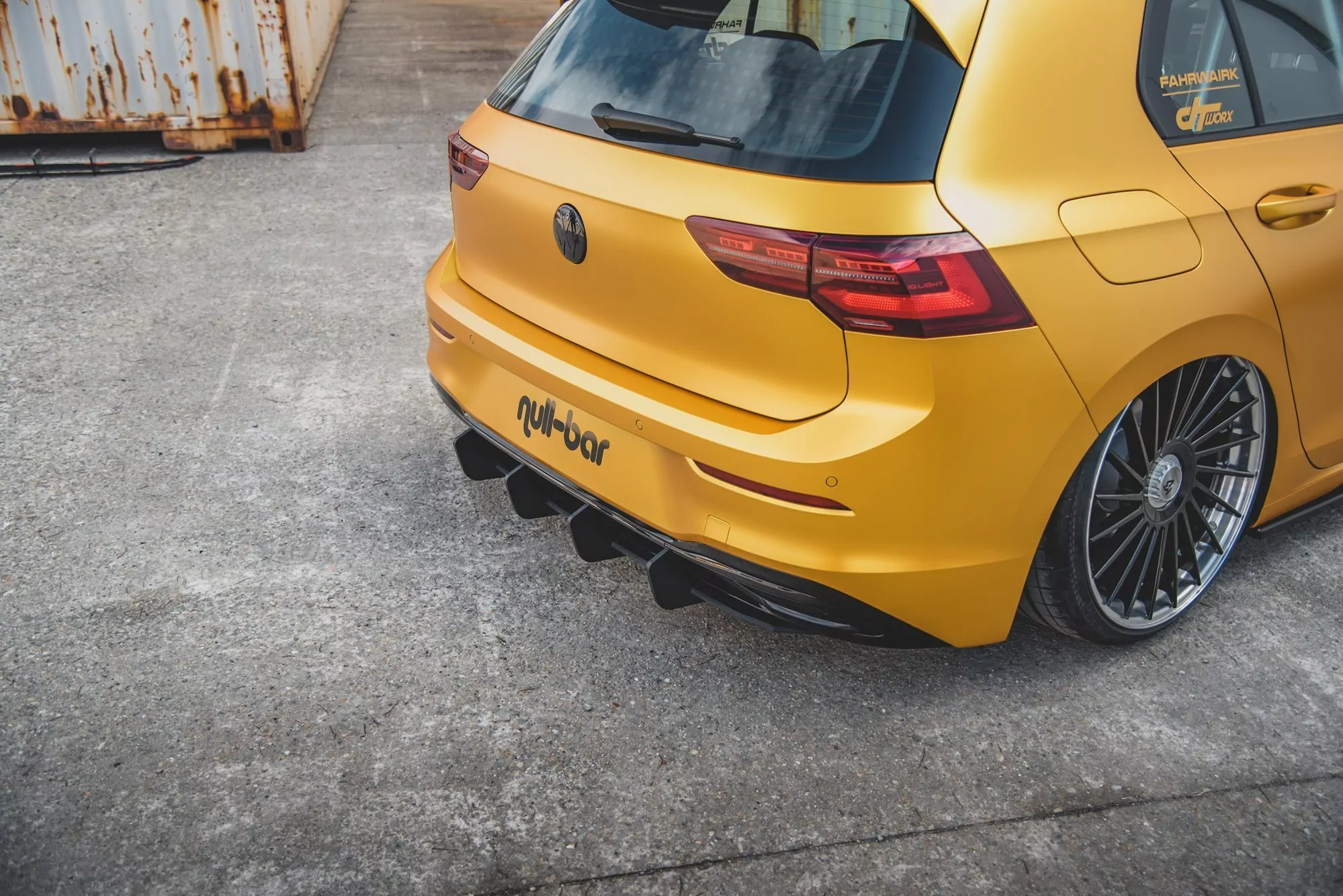 Robuster Heck Ansatz Flaps Diffusor Passend Für Diffusor V.2 Passend Für VW Golf 8