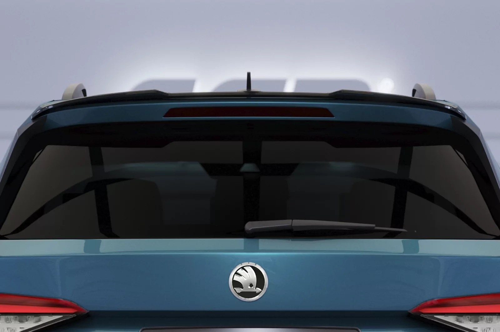 Heckflügel mit ABE für Skoda Kodiaq HF916 Schwarz Strukturiert