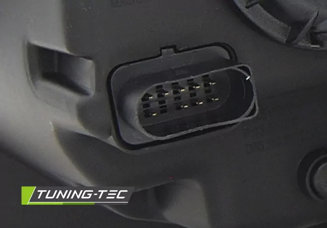 HEADLIGHTS TUBE LIGHT DRL BLACK CHROME fits VW T6 15-19