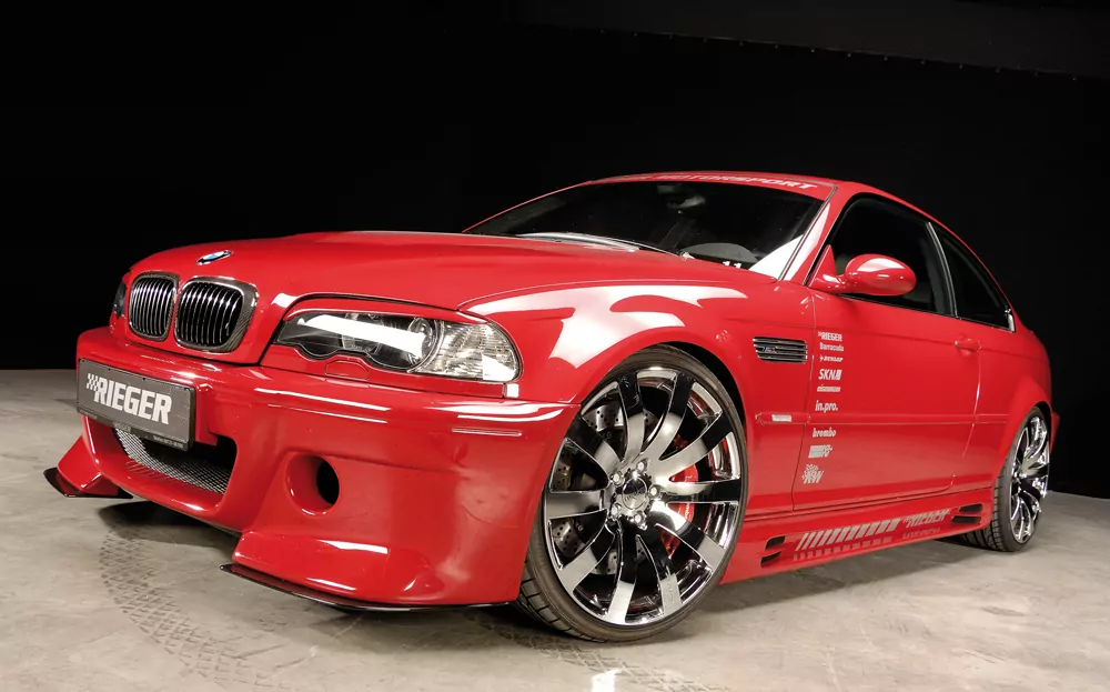 Rieger Spoilerschwert CS-Look für BMW 3er E46 M3 | Coupé 06.00- für Spoilerstoßstange 50238 / 50144 / 50244