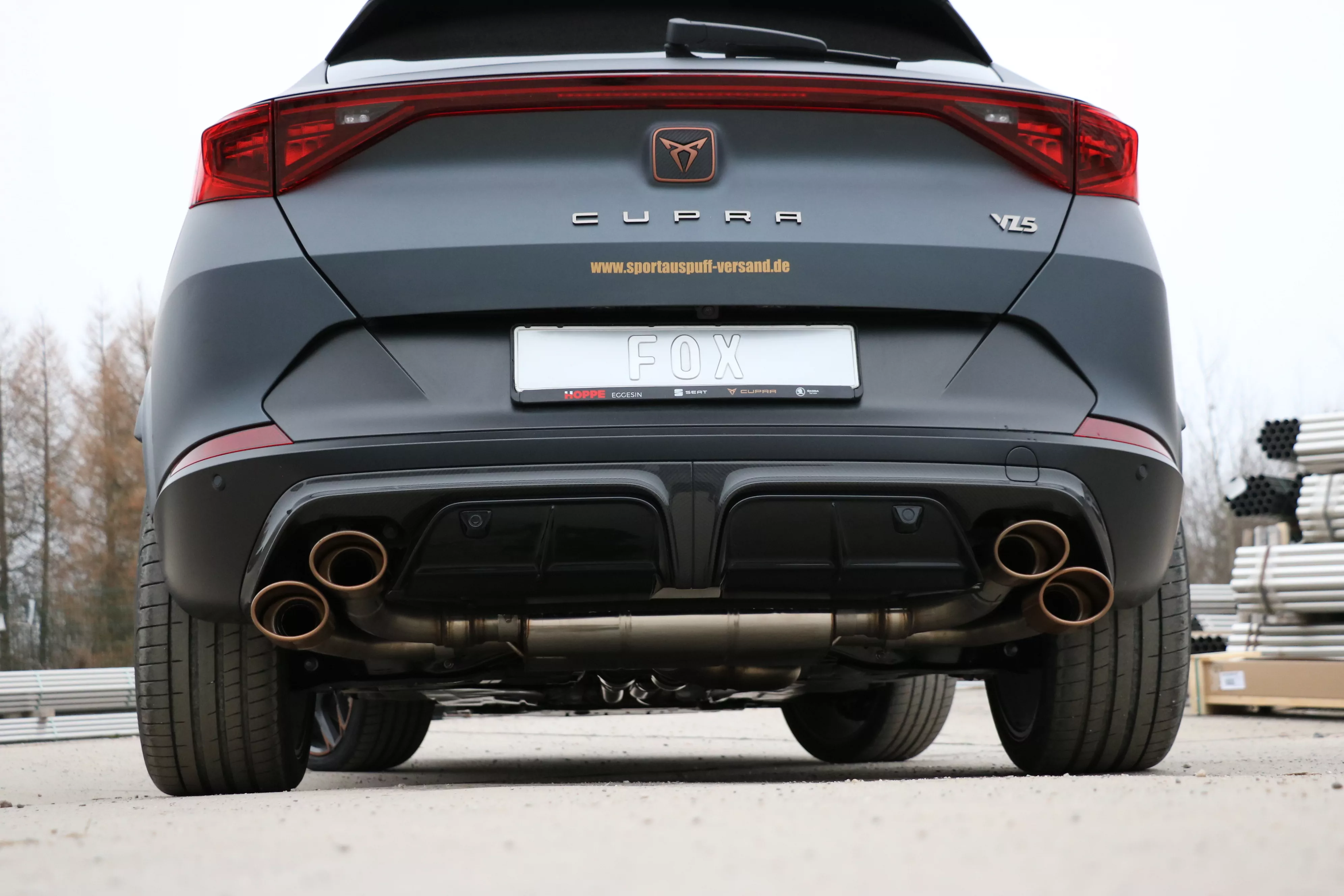 CUPRA Formentor 4x4 - VZ5  Endschalldämpfer mit 2 Abgasklappen - 2x115x85 Typ 32 rechts/links Kupfer-Optik