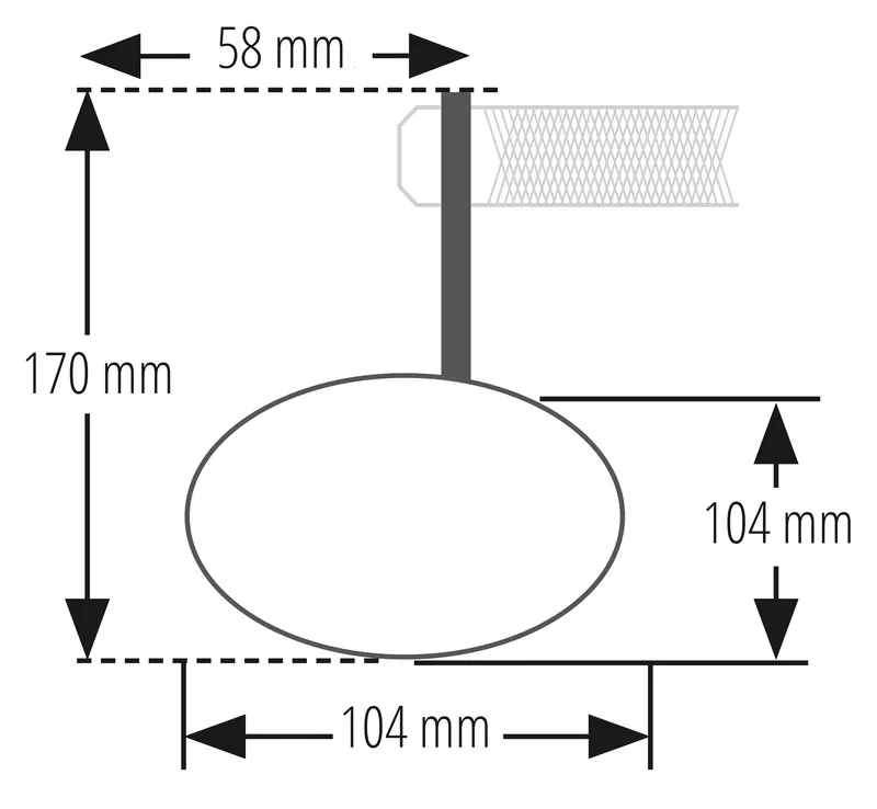 SHIN YO Lenkerendenspiegel Circula-S Schwarz Lang (1Stck.)