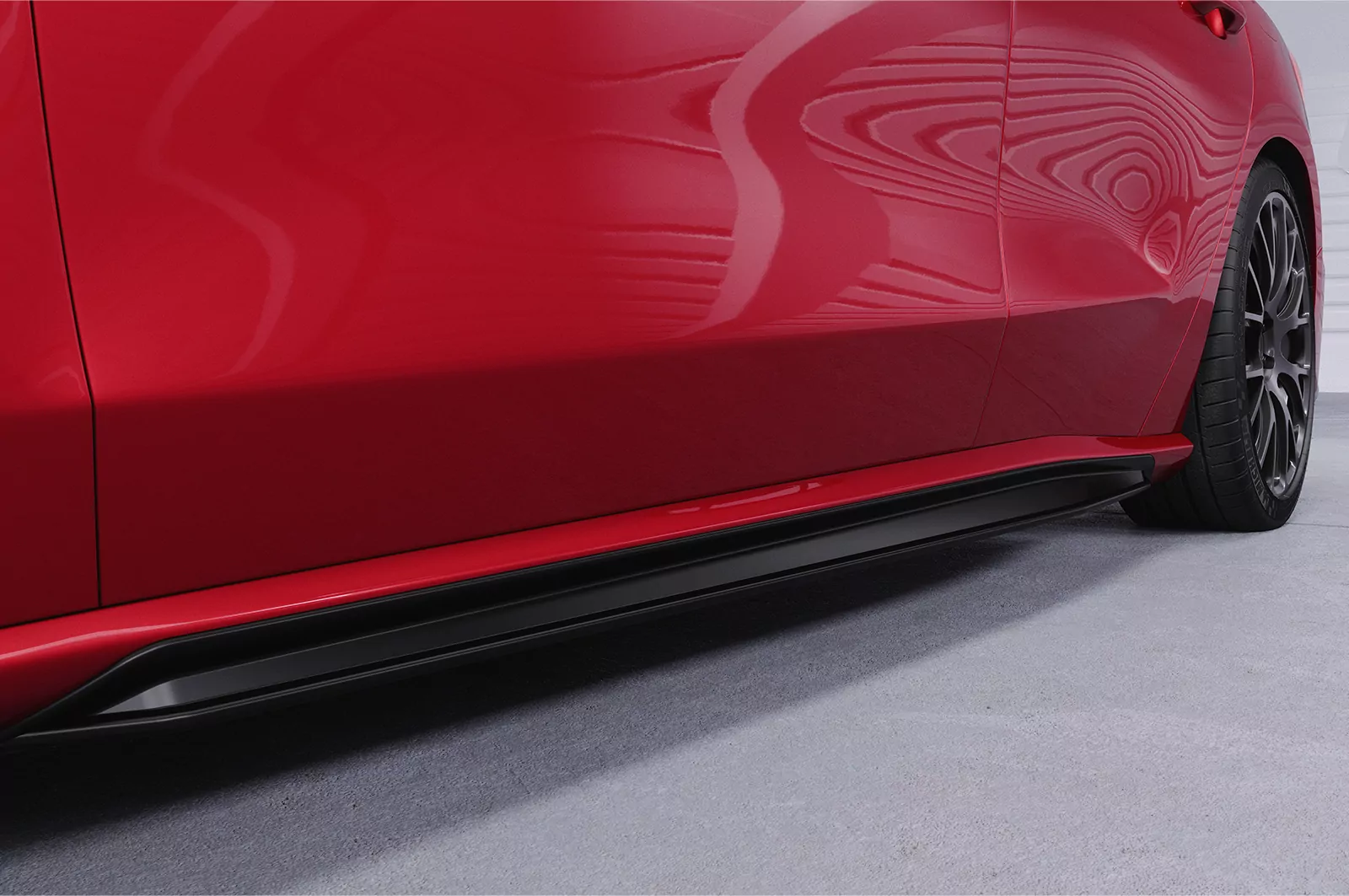 Seitenschweller für Ford Focus MK4 Turnier SS518 Schwarz Strukturiert