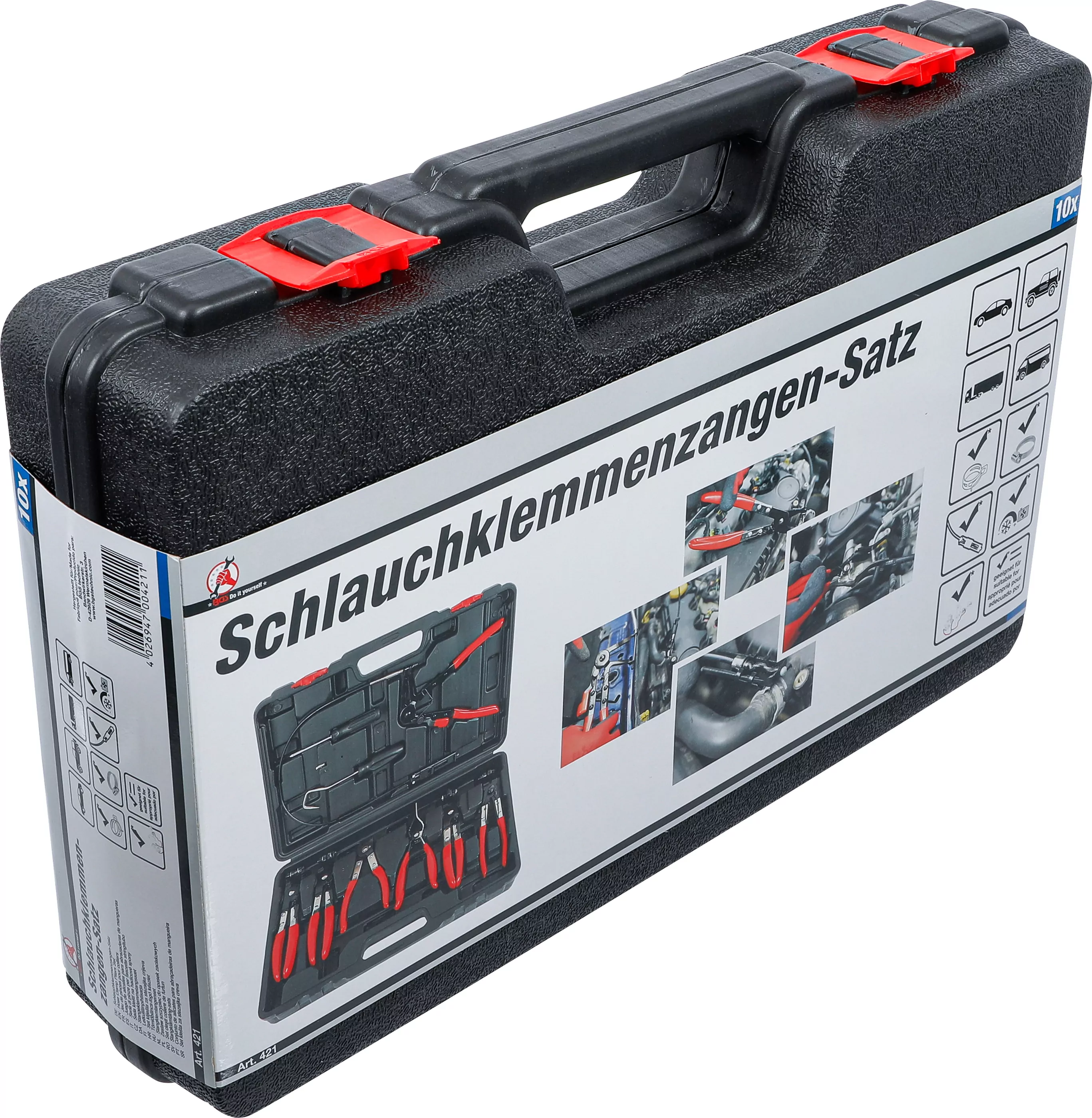 Schlauchklemmenzangen-Satz | 10-tlg.