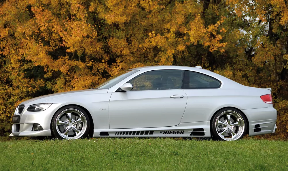 Rieger Spoilerstoßstange für BMW 3er E93 - Cabrio 03.07-02.10 (bis Facelift) carbon optik