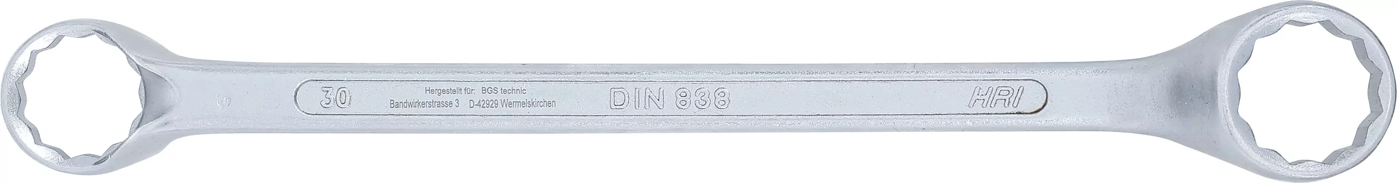 Doppel-Ringschlüssel, gekröpft | SW 30 x 32 mm